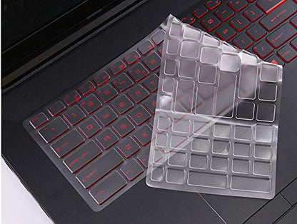 Clear Keyboard Cover Compatible for 15.6 inch MSI Gaming Laptop GS70 GP62 GL62M GT62VR GF62VR GE63VR GS63VR WS60 WS63VR, 17.3 inch MSI GL72M GF72VR GV72 GP72 GS73 GS73VR GT73VR GE72 GV72 GT72 - color: Transparent