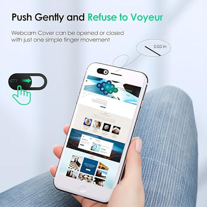 3pcs Plastic Camera Cover Webcam Cover Cow Drinking Tea Shutter Slider for PC Laptops Phone Lens Sticker for Privacy Protection. Ideal Gift for Christmas, Birthday, Anniversary Day