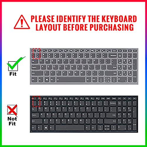 Silicone Keyboard Cover for Lenovo 2020 2021 ideaPad 5 15, ideaPad Flex 5 15IIL05, ideaPad Slim 7 15, Yoga Slim 7 15, Yoga 7i 15.6, ThinkBook 15p, ThinkBook 15 Gen 2 Series Laptop (Bohemia) - color: Bohemia