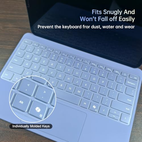 CaseBuy Premium Keyboard Cover for Microsoft Surface Laptop(2025) Copilot+ PC 13" Snapdragon X Plus, Surface Pro 2-in-1 Laptop/Tablet(2025) 12", Ultra Thin High Transparency TPU Keyboard Skin - size: Surface Laptop/Pro 2-in-1 13/12 inch (2025)