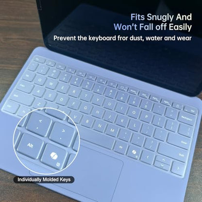 CaseBuy Premium Keyboard Cover for Microsoft Surface Laptop(2025) Copilot+ PC 13" Snapdragon X Plus, Surface Pro 2-in-1 Laptop/Tablet(2025) 12", Ultra Thin High Transparency TPU Keyboard Skin - size: Surface Laptop/Pro 2-in-1 13/12 inch (2025)