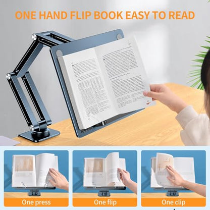 Aluminum Laptop & Tablet Stand for Desk,360° Rotatable Arm Mount | Ergonomic Height Adjustable Holder Compatible with 11-15 Inch Laptops & Tablets for Home Office,Foldable Computer Tray Holder