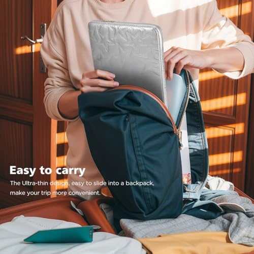 13 inch Laptop Sleeve Case for 13" MacBook Air M5 / M4, 13" MacBook Neo/Pro, 13" Latitude 5350/7320/7350, 13.4" Dell XPS 13, 13" ThinkPad X13 Gen / L13 Gen 5, HP Laptop Bag Cover, Silver - color: Silver, size: 13 inch / Macbook 13