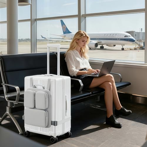 SAIKIT Laptop Briefcase Bag, Over Luggage Organizer for Carry On Bag, Protective Computer Bags