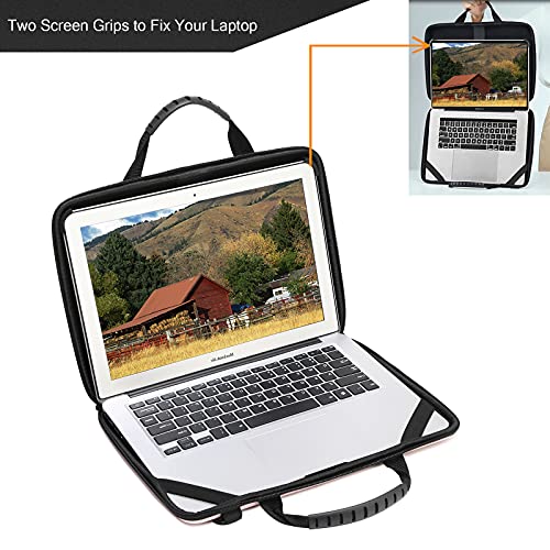 Laptop Case Hard Shell Laptop Bag for Men Women with Shoulder Strap - color: Pink, size: 13-14 inch laptop case