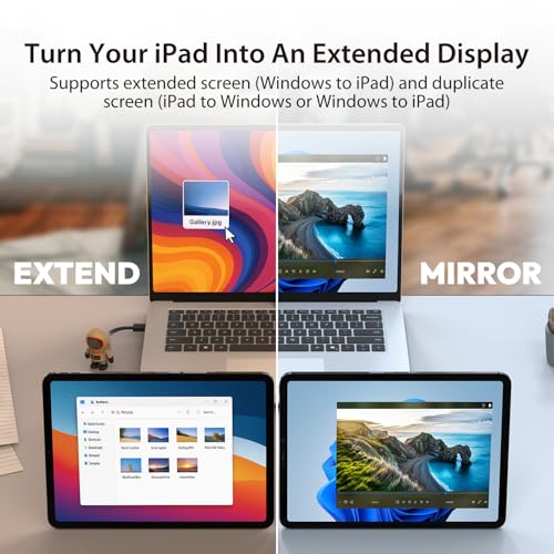 j5create AeroDrop CrossLink Wireless Dongle - Instant Share Files, Photos, Keyboard, Mouse, and Screen Between iPhone/iPad/Android and Windows Computer (JUAW22)
