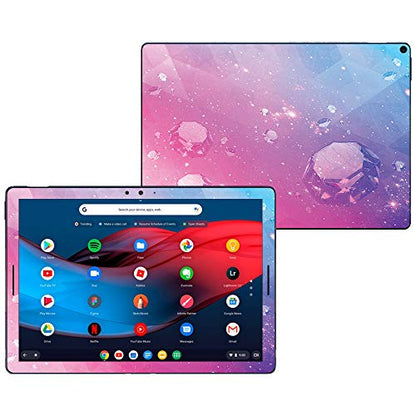 MightySkins Skin Compatible with Google Pixel Slate 12.3" (2018) - Pink Diamond | Protective, Durable, and Unique Vinyl Decal wrap Cover | Easy to Apply, Remove, and Change Styles | Made in The USA - color: Pink Diamond