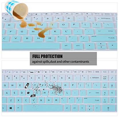 iKammo Keyboard Cover Skin Compatitle 15.6" HP Pavilion x360 15-DQ0953CL, HP Envy X360 15M-BP012DX 15M-BP011DX 15M-BQ021DX, Pavilion 15-CB010NR 15-CB071NR 15-CC020NR, 17.3" HP Envy 17M-AE111DX - color: GRADUAL-BOHELV