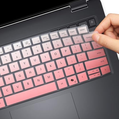 Keyboard Cover for Dell Pro 14 PC14250 PC14255, Dell Pro 14 Plus PB14250 PB14255 & Dell Pro Max 14 MC14250 14" (NOT FIT Dell Pro 14/Pro Max 14 Premium, Pro 3/5/7, Pro Education/Rugged/Essential 14) - color: Ombrepink