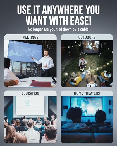 SABRENT Wireless HDMI USB-C Screen Mirroring Kit, 1080p (DA-TCHR) | Transmitter & receiver; 1080p@60Hz; plug and play; USB-C to HDMI; laptop/phone to TV - style: Wireless USB-C HDMI Kit