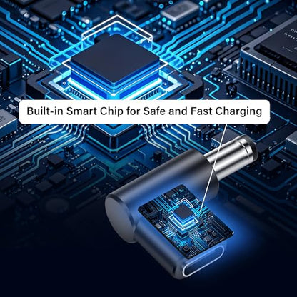 12V USB C to DC 5.5 x 2.1mm Converter,90 Degree DC 5.5 x 2.1mm Male to USB C Female PD Emulator Trigger Adapter,for Camera, Router，LED Light（4-Pack）
