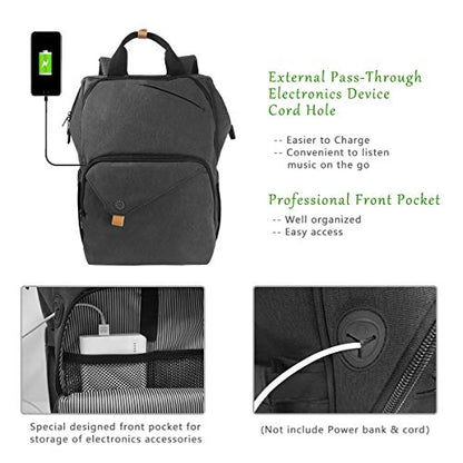 Hap Tim Laptop Backpack, Travel Backpack for Women,Work Backpack (7651-DG) - color: Dark Grey