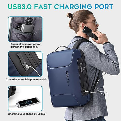 BANGE Tech Laptop Backpack for Men and Women - color: Blue