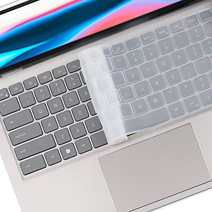 Keyboard Cover for Dell Inspiron 16/Inspiron 16 Plus 5630 5635 5620 5625 7635 7630 7620 16-inch Laptop, Inspiron 14 5430 5435 7430 7435 5420 5425 7420 7425 7415 14 inch Laptop Keyboard Skin (Clear) - color: Clear