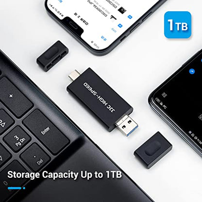 JJC USB 3.0 Huawei NM Nano Memory Card Reader Adapter, USB-C SD MicroSD/TF Card Reader Writer(Not for Nano SIM), Data Transfer Speed up to 90MB/S for Huawei Phone & Laptop - color: Grey