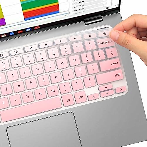 Keyboard Cover for ASUS Chromebook CX1100 CX1101 CX1102 CR1100 11.6, Chromebook C523NA CX1500 CX1400 CM1400 14 15.6, Chromebook C523NA C433 C425TA C423 C302 (NOT FIT C436 C434 CX1700 CX3 CX5 CX9) - color: MintGreen