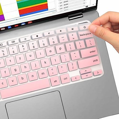 Keyboard Cover for ASUS Chromebook CX1100 CX1101 CX1102 CR1100 11.6, Chromebook C523NA CX1500 CX1400 CM1400 14 15.6, Chromebook C523NA C433 C425TA C423 C302 (NOT FIT C436 C434 CX1700 CX3 CX5 CX9) - color: MintGreen