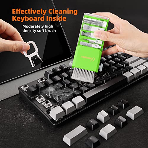 Keyboard Cleaner Laptop Cleaning Kit, Keyboard Cleaning Kit Laptop Cleaner, Electronics Cleaning Tool, White, Green
