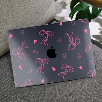 MEEgoodo Case for MacBook Pro 16 inch 2026 2024 2023 2021, Laptop Hard Shell Compatible with M5 M4 M3 M2 M1 Pro/Max Chip, Fit Model A3429/A3428/A3403/A3186/A2991/A2780/A2485, Ribbons Bow - color: Ribbons Bow