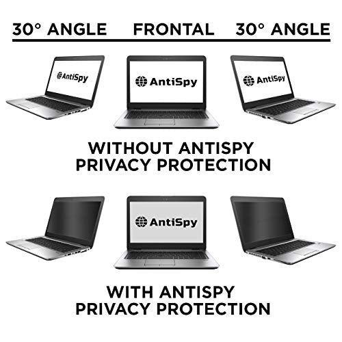 AntiSpy Privacy Screen | Laptop Privacy Filter - 2 Attachment Options | Robust and Reusable | Adhesive Privacy Filter | Notebook Privacy Film (13.3" (16:9)) - size: 13.3" (16:9)