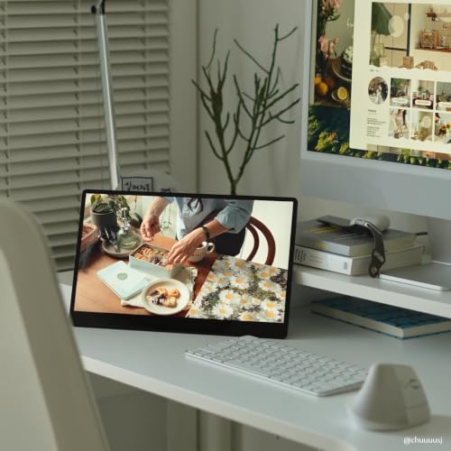 SOTSU FlipAction Go 14" Premium Portable Monitor | IPS | Crafted Aluminum | FHD 1080p | 400 Nits | 100% sRGB | Pivoting Screen | Tempered Glass | USB-C/Mini HDMI | 5W | Robust yet Lightweight - color: Stealth Black