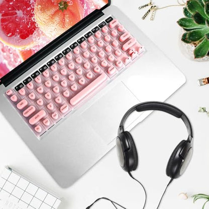Keyboard Cover for Long Nails with Tactile Markers | Heart-Shaped Silicone Anti-Static Keys Protector, Universal Fit for MacBook Air/Pro (2020-2024 Models) - size: Keyboard Cover