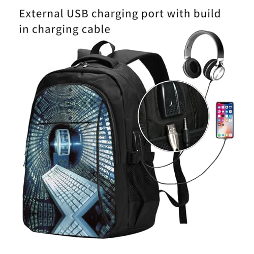 Travel Laptop Backpack Business Backpack for Men Women Computer technology Travel Backpack with USB Charging Port