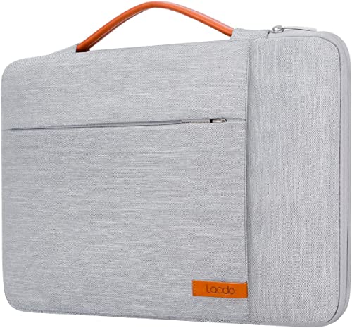 Lacdo 360° Protective Chromebook Case 11 Inch Laptop Sleeve for 11 Inch Acer HP Dell Samsung ASUS Chromebook Spin 311, 13 Inch Microsoft Surface Pro 11th Copilot+PC/10/9/8/X Computer Bag, Gray - color: Gray, size: 11-11.6 Inches