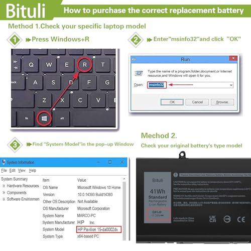 G91J0 Laptop Battery Replacement for Dell Latitude 3320 3330 3420 3520 Inspiron 3510 3511 3515 3521 3525 3530 3535 5320 5310 5330 5410 5435 5415 5418 5515 5430 5435 7415 7420 2-in-1 41Wh
