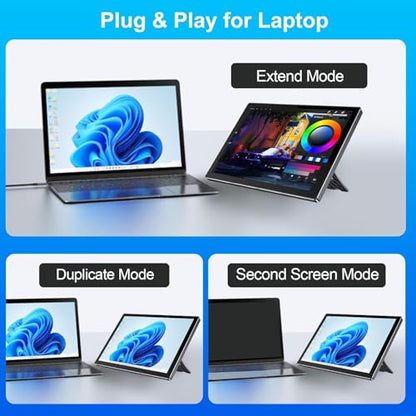 10.1 Inch Touchscreen for Raspberry Pi,1280 * 800,HDMI USB-C(Dark) | 5-point touch,Quick response,Dual-Speaker,16:10,178°viewing angle,400nits,1500:1,VESA,72%NTSC,IPS - color: dark