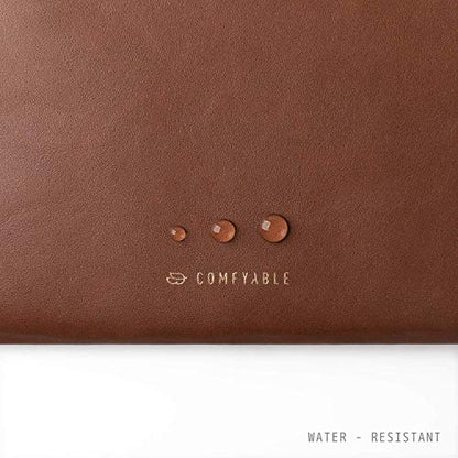 Comfyable Slim Protective Laptop Sleeve Compatible with 13/14 Inch MacBook Air & MacBook Pro M5/M4/M3/M2 Pro/Max 2026, Mac Travel Case, Laptop Pouch, Slim PU Leather Cover, Brown - color: Brown, size: For 13.3"-14" Mac Pro / Mac Air