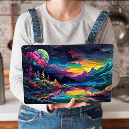 Universal Laptop Skin Sticker with 2 Wrist Pad Skins, Waterproof Scratch Resistant Vinyl Laptop Cover Decal, Cut to Fit for 11–15.6 Inch MacBook HP Dell Lenovo, Lake of Secrets - color: Lake Of Secrets