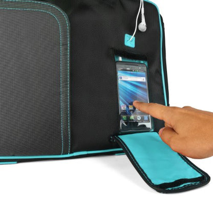 Sleek and Durable Laptop Carry Case -Versatile Office and Travel Messenger Bag with Secure Pockets,Up to 12-inch Laptop Space - color: Blue, size: 12 inch
