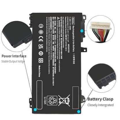 RE03XL L32656-005 Laptop Battery for HP ProBook 430 440 445 450 G6 G7 455 455R 445R G6, ZHAN 66 Pro 14 G2 G3, Pro 15 G2 HSTNN-OB1C HSTNN-UB7R HSTNN-DB9A L32656-002 L32407-AC1 L32407-2B1 L32407-541 - size: 7.25 x 4 x 0.25 inches RE03XL BATTERY