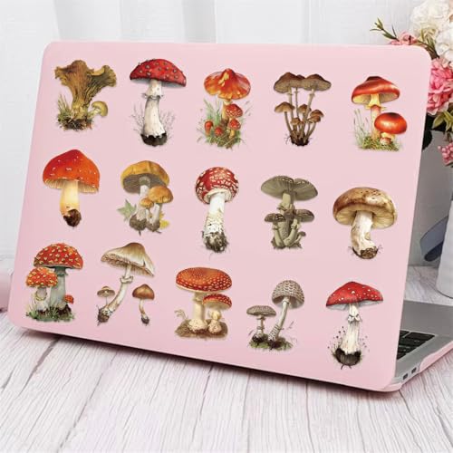 Clear Mushroom Stickers,50PCS Cute Mushroom Scrapbook Stickers for Journaling, Junk Journal, Water Bottles, Phone Cases, Laptops, Waterproof Transparent Scrapbook Supplies(colourful-B10) - color: Colourful-b10