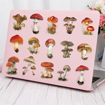 Clear Mushroom Stickers,50PCS Cute Mushroom Scrapbook Stickers for Journaling, Junk Journal, Water Bottles, Phone Cases, Laptops, Waterproof Transparent Scrapbook Supplies(colourful-B10) - color: Colourful-b10