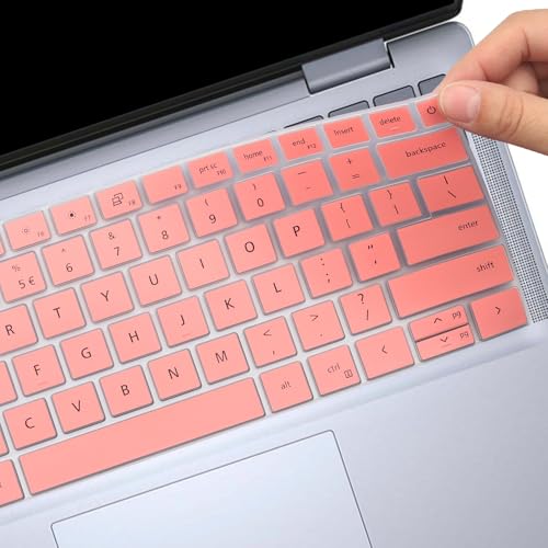 Keyboard Cover for 2025 2024 New Dell Inspiron 14 5440 7441 7440 7445 & Inspiron 16 7640, Inspiron Plus 14 7441 7440 & Inspiron Plus 16 7640 Laptop Keyboard Protector Cover Skin-Pink - color: Pink