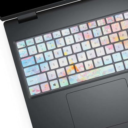 Keyboard Cover for Dell Latitude 3550 3540 5520 5521 5530 5531 5540 5550 & Precision 3590 3591 3580 3581 3560 3570 3561 3571 Laptop, Dell Latitude 15.6 inch Laptop US Keyboard Skin - color: Colors