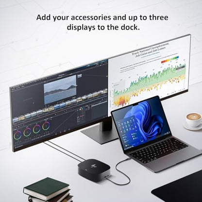 HP Docking Station for Dual Monitor Bundle - HP USB-C G5 Dock for USB-C & Thunderbolt Laptop with 120W AC Adapter + HDMI & DisplayPort Cables + USB Cable