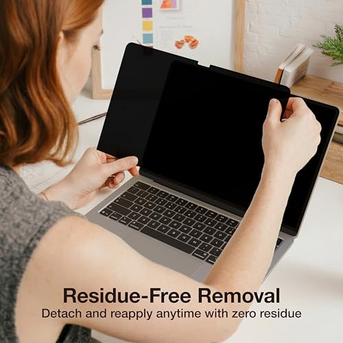 AMAZINGthing for MacBook Air 15" [RADIX MagPrivacy] M5/M4/M3/M2, Magnetic Screen Protector, ±30° Privacy Viewing, Removable Privacy Film, 9H Hardness, 200μm Thin Profile, Reusable with Folder - size: Macbook Air M5 15 inch M5/M4/M3/M2