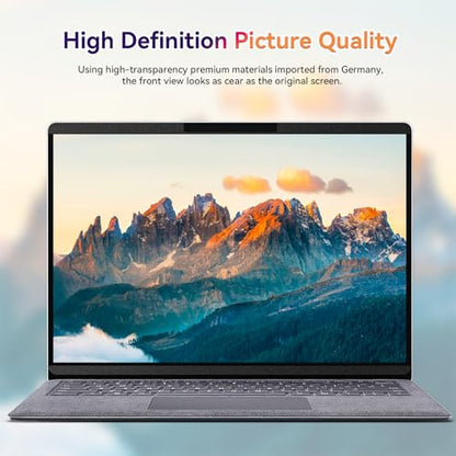 Magnetic Privacy Screen for Microsoft Surface Laptop 7 13.8 Inch, Removable Anti Glare Blue Light Filter, 13.8 In Anti Spy Black Security Private Block Screen Protector