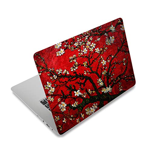 Laptop Skin Sticker Decal, 12" 13" 13.3" 14" 15" 15.4" 15.6 inch Laptop Universal Netbook PC Notebook Vinyl Reusable Skin Sticker Cover Art Case Protector Personalized, Red Van Gogh Painting - color: Red Van Gogh Painting