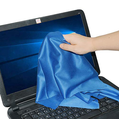 Eco-Fused Microfiber Cleaning Cloth - 16x16 Inch Microfiber Cloth - Pack of 4 Large Cleaning Cloths - Microfiber Cleaning Cloth for Electronics and Monitors - color: 4 Pack - 16 X 16 Inch