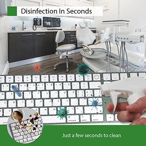 Universal KeyboardCap. Fully Covered Flat Style 0.025mm Waterproof Anti-Dust Desktop Keyboard Cover with Numeric Hospital/Dentist Use (MagicKeyboard (with Numeric) 3packs) - size: MagicKeyboard (with Numeric) 3packs