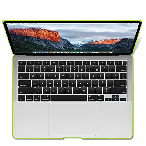IBENZER Compatible with New MacBook Air 13 inch Case 2022 2021 2020 M1 A2337 A2179 A1932, Plastic Hard Shell Case for Mac Air 13 Retina Display with Touch ID (2018-2022), Avocado Green,AT13AVGN - color: Avocado Green