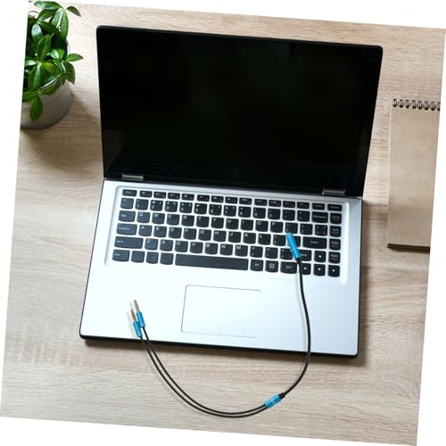 Gatuida 2pcs Y Splitter Cable Audio Extension Cord with Dual Male Headset Jack Adapter for Laptop Microphone Karaoke Live Streaming Lightweight