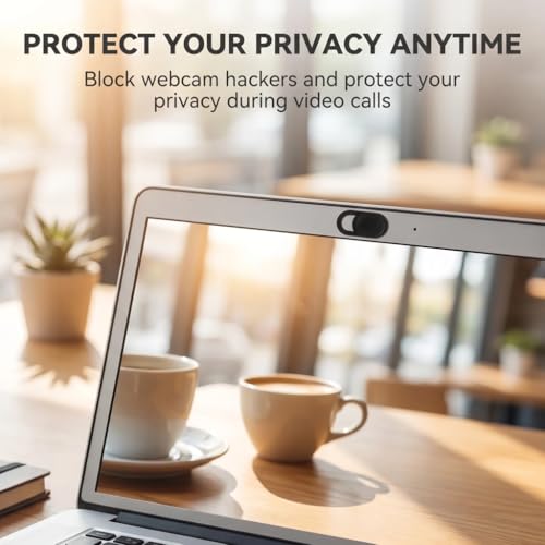 25-Piece Camera Cover Slider, Minimalist Webcam Privacy Protector for Laptops and Desktop, Strong Adhesive Camera Shield for Most Electronic Devices