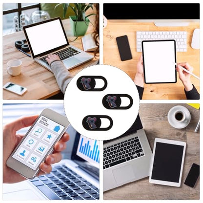 DOITOOL 3pcs Laptop Webcam Privacy Covers with Koala Pattern, Ultra-Thin Sliding Camera Lens Caps for Computers, Tablets, and Smartphones, Anti-Peeping Security Protectors