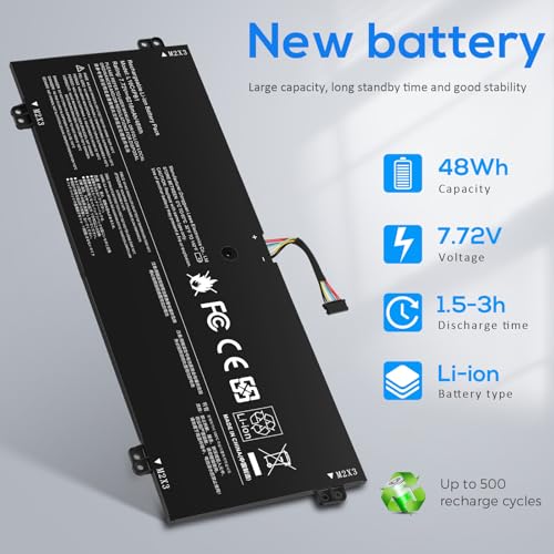 ASUNCELL L16M4PB1 L16L4PB1 L16C4PB1 Laptop Battery for Yoga 730-13IWL ideapad Yoga 720-13IKB 730-13IKB Series Notebook 5B10M52738 5B10M52739 5B10M52740 5B10Q38237 5B10Q38238 2ICP4/43/110-2 - color: L16C4PB1