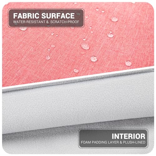 15.6-16 Inch Laptop Sleeve Shoulder Bag Notebook Chromebook Computer Carrying Case Compatible with 15.6 inch Acer Asus Dell HP Thinkpad, Pink - color: Pink, size: 15.6"-16"